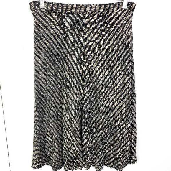 Nomadic Traders Skirt Womens M V Striping Midi Length Modest Trad Casual - Picture 1 of 9
